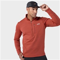Stio Men's Glide Power Stretch Half Zip - Redrock Heather
