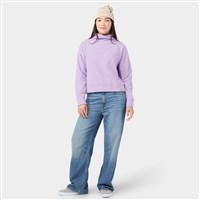 Stio Women's Turpin Fleece Mockneck - Violet Echo Heather
