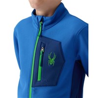 Spyder Boy's Bandit Full Zip Fleece Jacket - Bold Blue