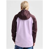 Burton Women's Crown Weatherproof Pullover Fleece - Bear Hug Brown / Moondust Purple