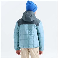 The North Face Boys' Reversible Shasta Full Zip Hooded Jacket - Pale Teal / Granite Grey