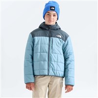 The North Face Boys' Reversible Shasta Full Zip Hooded Jacket - Pale Teal / Granite Grey