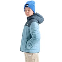 The North Face Boys' Reversible Shasta Full Zip Hooded Jacket - Pale Teal / Granite Grey