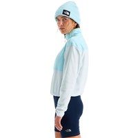The North Face Women's Glacier Fleece 1/2 Zip Short Jacket - Glacier / Pearl Stone