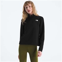 The North Face Women's Cedar Trail Grid Fleece 1/4 Zip Jacket - TNF Black