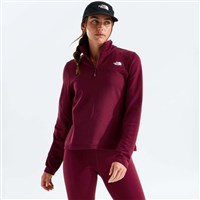 The North Face Women's Cedar Trail Grid Fleece 1/4 Zip Jacket - Burgundy Crush