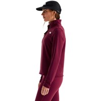 The North Face Women's Cedar Trail Grid Fleece 1/4 Zip Jacket - Burgundy Crush