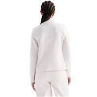 The North Face Women's Cedar Trail Grid Fleece 1/4 Zip Jacket - White Dune