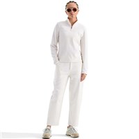 The North Face Women's Cedar Trail Grid Fleece 1/4 Zip Jacket - White Dune