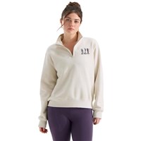 The North Face Women's Ski Embro Relaxed 1/4 Zip - White Dune