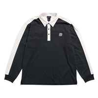 Burton Men's Rugby Shirt - True Black / Stout White