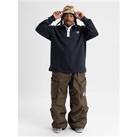 Burton Men's Rugby Shirt - True Black / Stout White