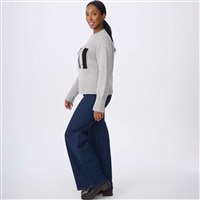 Krimson Klover Women's Ski Crew Neck - Heather Silver