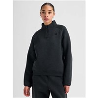 Burton Women's SpaceCloud 1/4 Zip Top - True Black Heather