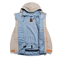 Burton Men's [ak] Swash Synthetic Insulated GORE-TEX 2L Jacket - Chinchilla Gray / Goldfish Orange / Airstream Blue