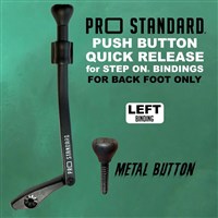 Pro Standard Push Button Quick Release for Step On Bindings - Black