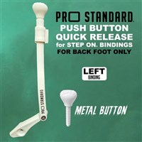 Pro Standard Push Button Quick Release for Step On Bindings - White