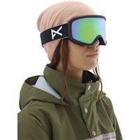 Anon Insight Goggle - Women's - Black Frame with Sonar Green & Amber Lenses (203511-040)