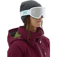 Anon Insight Goggle - Women's - White Frame with Sonar Silver & Amber Lenses (203511-129)