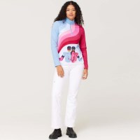 Krimson Klover Women's Ski Disco 1/4 Zip Top - Pinks / Blues