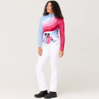 Krimson Klover Women's Ski Disco 1/4 Zip Top - Pinks / Blues