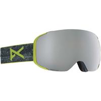 Anon M2 Goggle + Bonus Lens + MFI Face Mask - MFI Weave Frame w/ Sonar Silver + Sonar Green Lenses (191721-140)