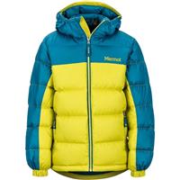 Marmot Guides Down Hoody - Youth - Citronelle / Moroccan Blue