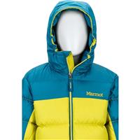 Marmot Guides Down Hoody - Youth - Citronelle / Moroccan Blue