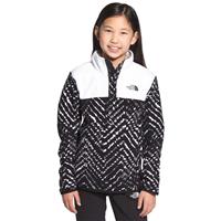 The North Face Glacier 1/4 Snap Pullover - Youth - TNF Black Shibori Chevron Print