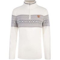 Meister Pablo 1/2 Zip Sweater - Men's - Winter White / Twig / Charcoal