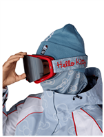686 Smarty Magnetic Snow Goggle - Hello Kitty Blue Grid Frame w/ Solar Mirror Lens (HKB)