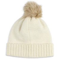 Spyder Women's Plait Pom Hat - Vanilla Latte