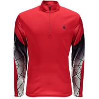 Spyder Webstrong Dry Web T-Neck - Men's - Red / Black / Cirrus