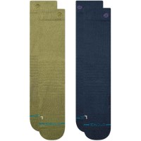 Stance Iconic Mid Poly Snow Sock 2 Pack - Chive