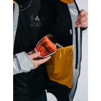 Burton Men's [ak] Swash GORE-TEX Jacket - Gray Cloud / Golden Rod / Deep Emerald