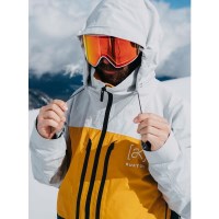 Burton Men's [ak] Swash GORE-TEX Jacket - Gray Cloud / Golden Rod / Deep Emerald