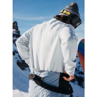 Burton Men's [ak] Baker Fleece Stretch Crew - Gray Cloud