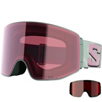 Salomon Sentry Prime Sigma Goggles (with Extra Lens) - Iceberg Green Frame w/ Sigma Silver Pink + Gun Metal Lenses (L47893900)