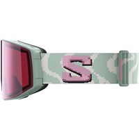 Salomon Sentry Prime Sigma Goggles (with Extra Lens) - Iceberg Green Frame w/ Sigma Silver Pink + Gun Metal Lenses (L47893900)