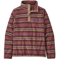 Patagonia Micro D Snap-T Pullover - Women's - Diamond Stripe / Sisu Brown (DISB)