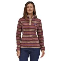 Patagonia Micro D Snap-T Pullover - Women's - Diamond Stripe / Sisu Brown (DISB)