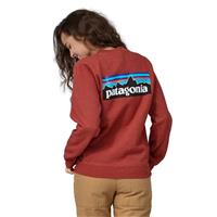 Patagonia P-6 Logo Uprisal Crew Sweatshirt - Burl Red (BURD)