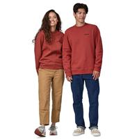 Patagonia P-6 Logo Uprisal Crew Sweatshirt - Burl Red (BURD)