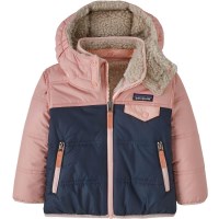 Patagonia Baby Reversible Tribbles Hoody - New Navy w/ Mallow Pink (NVMA)