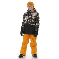Quiksilver Mission Block Jacket - Boy's - Flame Nature Abstrakt (NKP2)