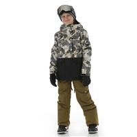 Quiksilver Mission Block Jacket - Boy's - Iron Gate Wichita (KZM6)