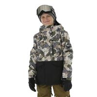 Quiksilver Mission Block Jacket - Boy's - Iron Gate Wichita (KZM6)