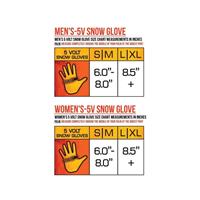 ActionHeat 5V Heated Snow Gloves - Women's - Black