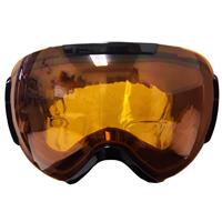 Winter's Edge Double Lens Goggle (Black Strap) - Black Frame w/ Amber Lens (A60)